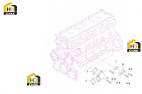 Патрубок водяного насоса 60046507
