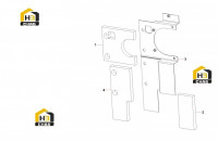 Перегородка отсека двигателя нижняя A810502012215