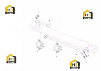 Трубопровод цилиндра ковша 12182683
