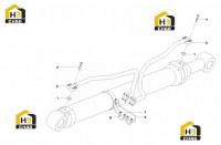 Трубопровод левого цилиндра стрелы 11219749