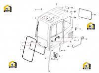 Уплотнения, поручни и зеркало заднего вида 61022830