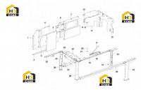 Каркас кузова 12761001