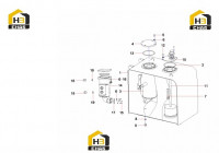 Комплектующие гидравлического бака 12352878