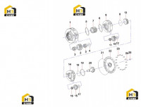 Комплектующие редуктора B220800000168 (часть 2)
