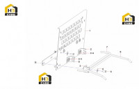 Кронштейн и крышка правая верхняя задняя 10123768