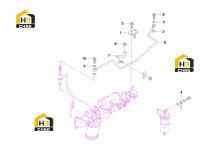 Крепление топливной трубки 60046498