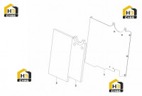 Перегородка отсека двигателя верхняя 11717277