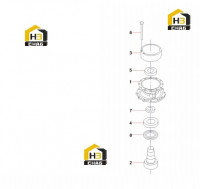 Подшипник поворотного редуктора 60042755