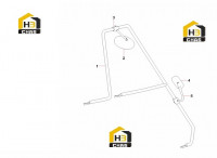 Поручень с зеркалом заднего вида 12099396