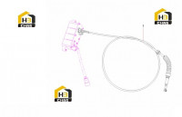 Трос дроссельной заслонки B220501000347