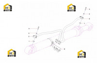 Трубопровод левого цилиндра стрелы 12345909