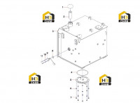 Бак топливный 13548761