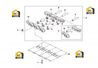 Цепи и башмаки гусениц 13734866