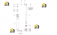 Комплектующие цилиндра стрелы 60270129