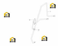 Поручень и зеркало боковое заднего вида A810502020139
