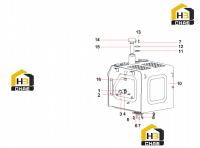 Бак топливный 13361439