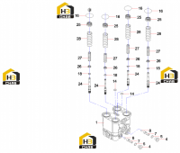Комплектующие клапана (часть 2) 60170604