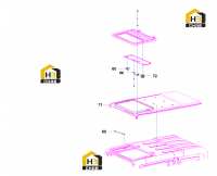 Люк крыши кабины 13337190