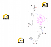 Маслопровод турбонагнетателя 60215319