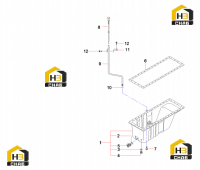 Поддон масляный и щуп 60215310
