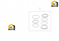 Ремкомплект центрального шарнира 60243991