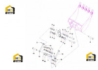 Комплектующие ковша 13014515