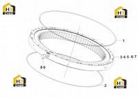Комплектующие поворотного подшипника 10954162