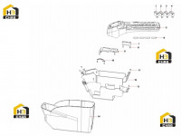 Комплектующие правого подлокотника 60114802