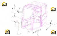 Механизм стеклоочистителя и поручни 60260992