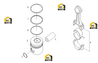 Поршень и шатун D05-000-44+B