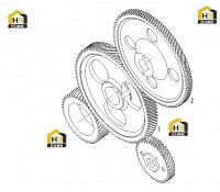Шестерни распределительного вала и топливного насоса D07-000-52+B