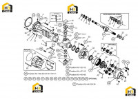 Редуктор бортовой, корпус и комплектующие моста