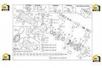 Редуктор бортовой, корпус и комплектующие моста