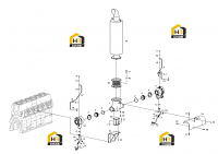 Система турбонагнетателя и глушитель