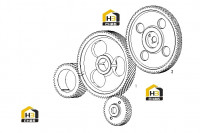 Шестерни распределительного вала и топливного насоса D07-000-52+B