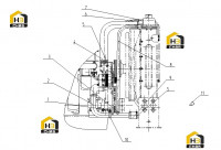 Трубопровод системы охлаждения D24A-000-108+B