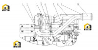 Трубопровод воздушного компрессора D12B-000-61(W)+B