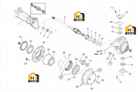 Редуктор бортовой, корпус и комплектующие моста