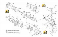 Корпус моста, бортовой редуктор и комплектующие