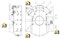 Корпус маховика D02C-000-800