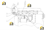 Трубопровод турбонагнетателя D19-000-900