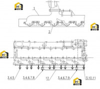 Коллектор выпускной C13AZ-2P6573