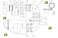 Трубопровод турбонагнетателя C12BZ-12BZ013