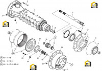 Комплектующие бортового редуктора