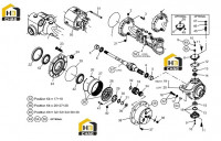 Редуктор бортовой, корпус и комплектующие моста