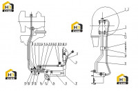 Трубопровод масляный турбонагнетателя C19BZ-19BZ201+B