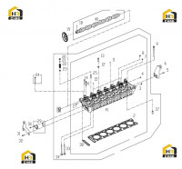 Головка блока цилиндров с комплектующими