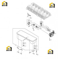 Поддон масляный, насос масляный и трубки