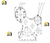 Компоненты передней крышки C82BZ-M1W3792
