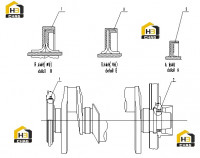 Комплектующие коленчатого вала C02CZ-2P6224